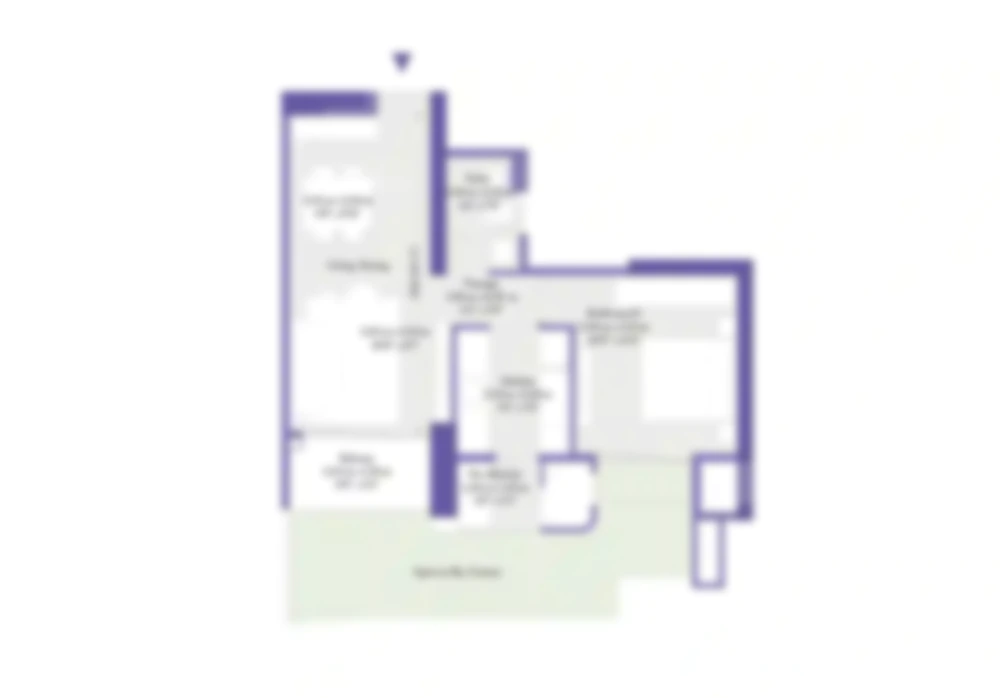1 BHK - 430 sq ft